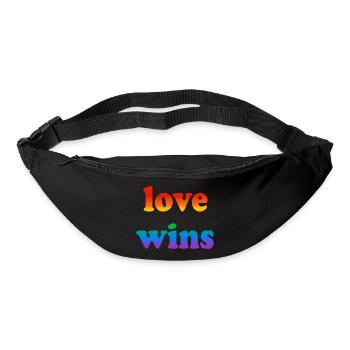 Love wins - Bum bag - black - Front