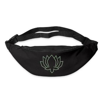 Lotus Blume salbei Blüte Yoga Meditation - Gürteltasche - Schwarz - Vorne