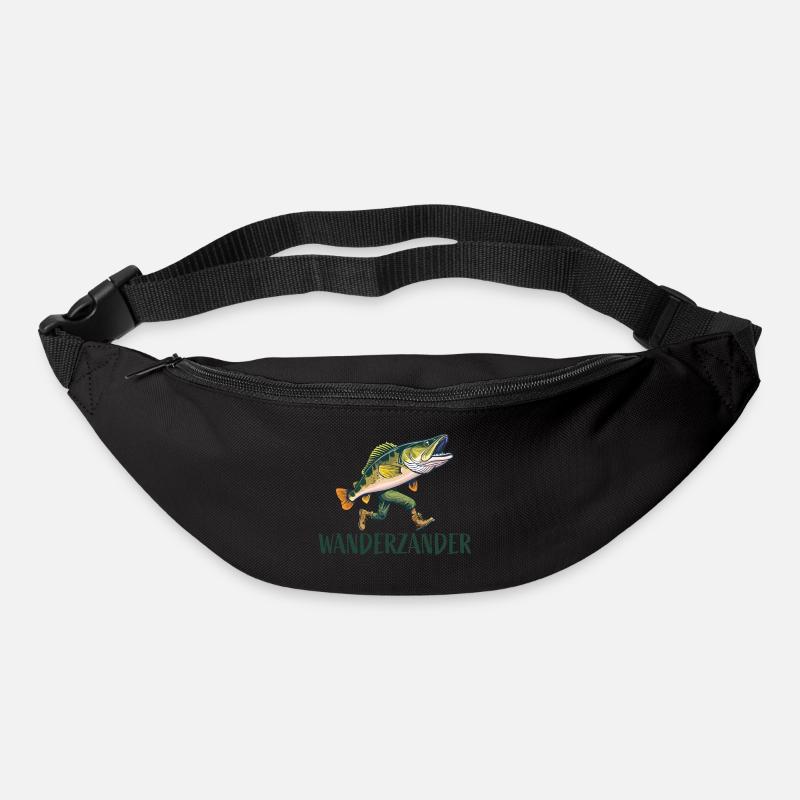 Drôle de poisson sandre errant - Sac banane - noir