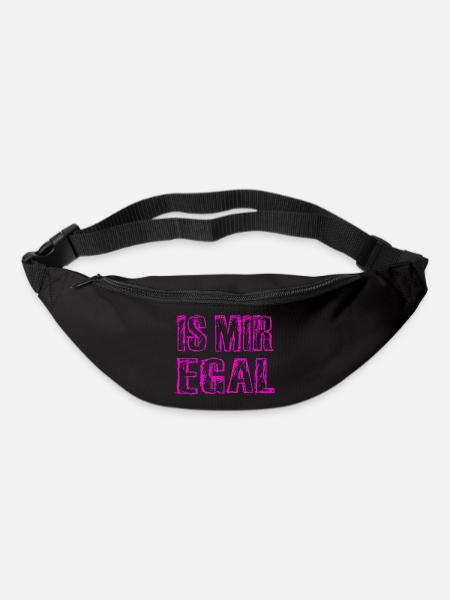 Is Mir Egal - Gürteltasche - Schwarz