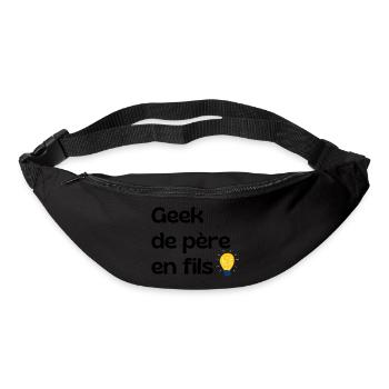 Geek from Father to Son - Dad Gift - Bum bag - black - Front