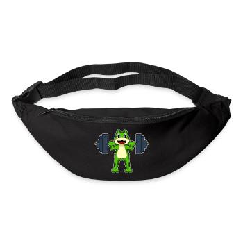 Frosch Bodybuilder Langhantel Bodybuilding - Gürteltasche - Schwarz - Vorne