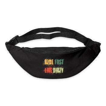 RIDE FAST LIVE DIRTY – MOUNTAIN BIKE - MOTOCROSS - Bum bag - black - Front