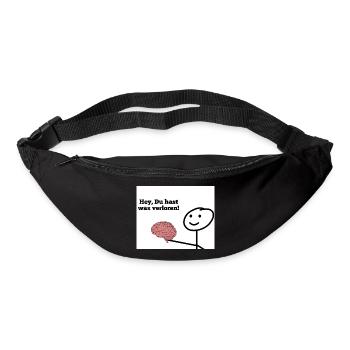 Hey, Du hast was verloren! - Gürteltasche - Schwarz - Vorne