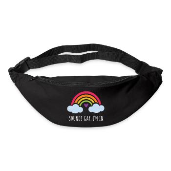 LGBT Pride Month - Klingt schwul, ich bin dabei - Gürteltasche - Schwarz - Vorne