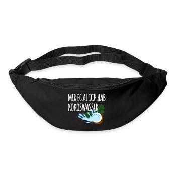 Je m’en fiche, j’ai de l’eau de - Sac banane - noir - Devant