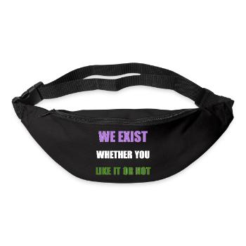 Nous existons - Genderqueer Flag - Sac banane - noir - Devant
