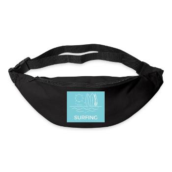 Surfen am Strand Sonnensommer - Gürteltasche - Schwarz - Vorne