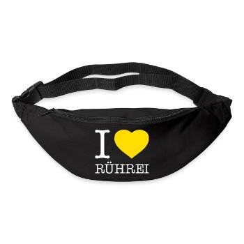 I love Rührei - Gürteltasche - Schwarz - Vorne