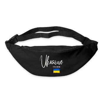 Ukrainische Wurzeln, ich liebe die Ukraine - Gürteltasche - Schwarz - Vorne