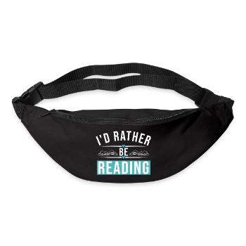 I'D RATHER BE READING - Gürteltasche - Schwarz - Vorne