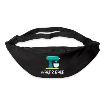 Aufwachen und Backen - Gürteltasche - Schwarz - Vorne