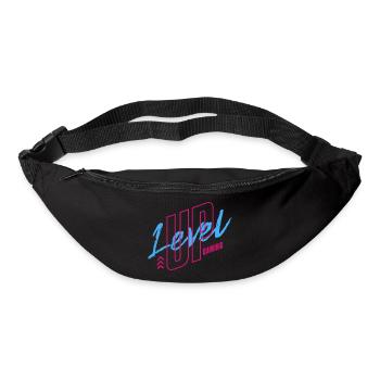 Neon Retro Gaming Logo 80er Vibe - Gürteltasche - Schwarz - Vorne
