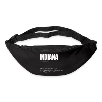 Indiana State Pride Retro-Logo - Gürteltasche - Schwarz - Vorne