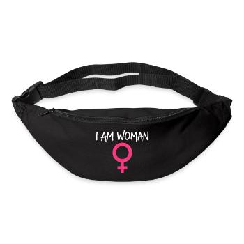 I Am Woman Feminism Power Woman - Bum bag - black - Front