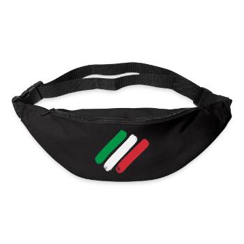 Italian Flag - Stripes - Bum bag - black - Front