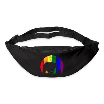 LGBT Gay Pride Stolze Mama Bär - Gürteltasche - Schwarz - Vorne