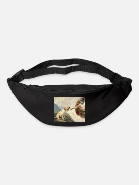 Hund Gottes Hand Labrador Hunde meme - Gürteltasche - Schwarz