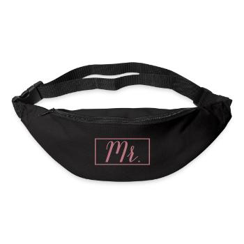 Mr. Matching Couple Engagement Wedding Honeymoon - Bum bag - black - Front