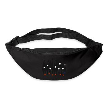Discussion entre deux. - Sac banane - noir - Devant