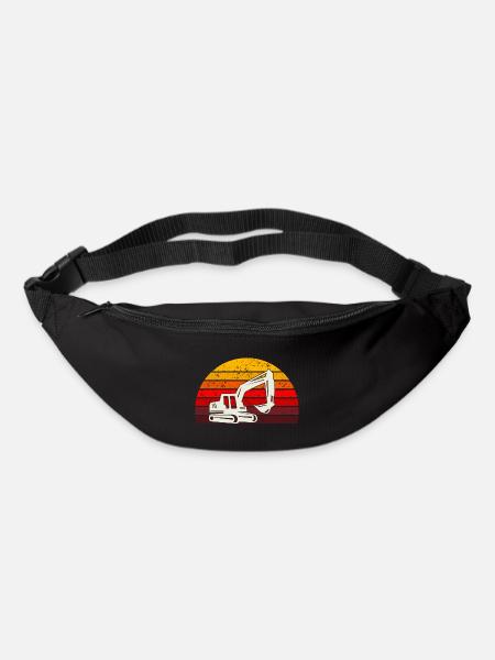 Retrobagger T-Shirt Bagger Seite - Gürteltasche - Schwarz