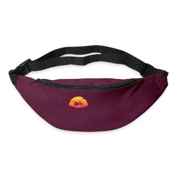 sunrise mob mobylette cyclomoteur moped - Sac banane - bordeaux  - Devant