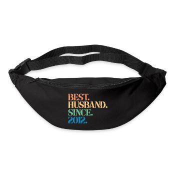 Bester Ehemann seit 2012, Geschenk zum 11-jährigen Jubiläum - Gürteltasche - Schwarz - Vorne