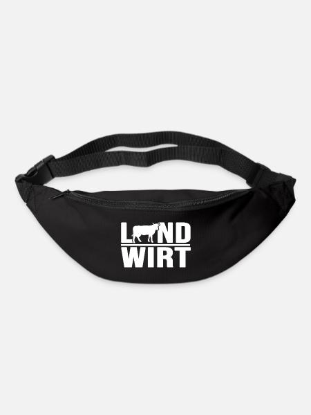 landwirt milchbauer almwirtschaft bauer - Gürteltasche - Schwarz