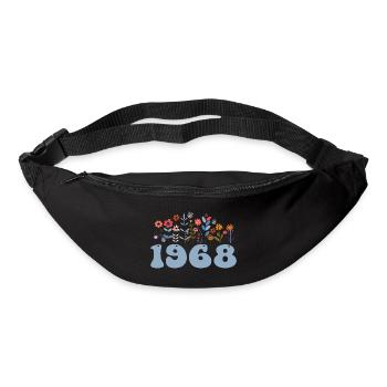1968 Floral Pattern 1968 Floral Theme Flowers 1968 - Bum bag - black - Front
