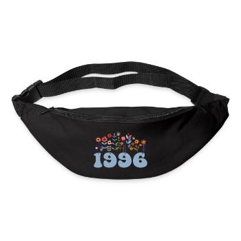 1996 Blumenmuster 1996 Blumen-thema Blumen 1996 - Gürteltasche - Schwarz - Vorne