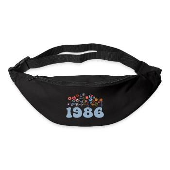 1986 Floral Pattern 1986 Floral Theme Floral 1986 - Bum bag - black - Front