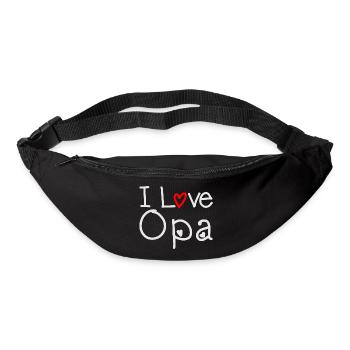 I Love Opa - Gürteltasche - Schwarz - Vorne