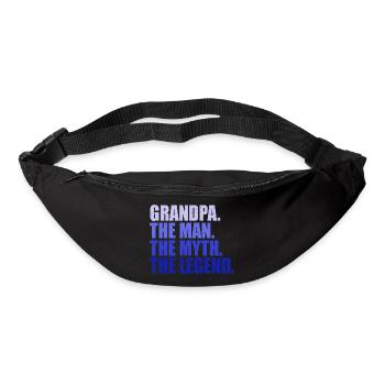 Grand-père homme Mythe Légende chemise grand-papa cadeau - Sac banane - noir - Devant