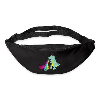 dinohorn, dino, einhorn - Gürteltasche - Schwarz - Vorne