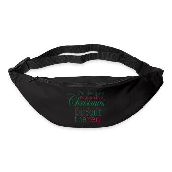 Christmas slogan - Bum bag - black - Front