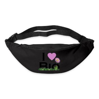 i love bio - Sac banane - noir - Devant