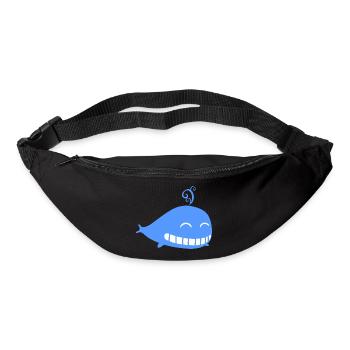 Wal Wasser blau Kinder - Gürteltasche - Schwarz - Vorne