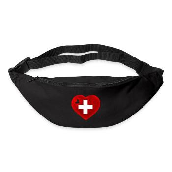 I LOVE SWITZERLAND - SCHWEIZ - SUISSE - Gürteltasche - Schwarz - Vorne