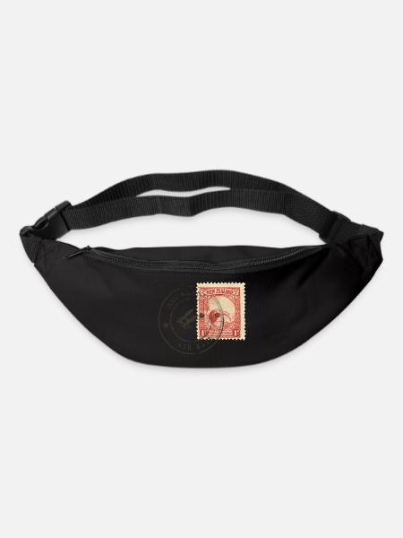 Kiwi Briefmarke - Gürteltasche - Schwarz