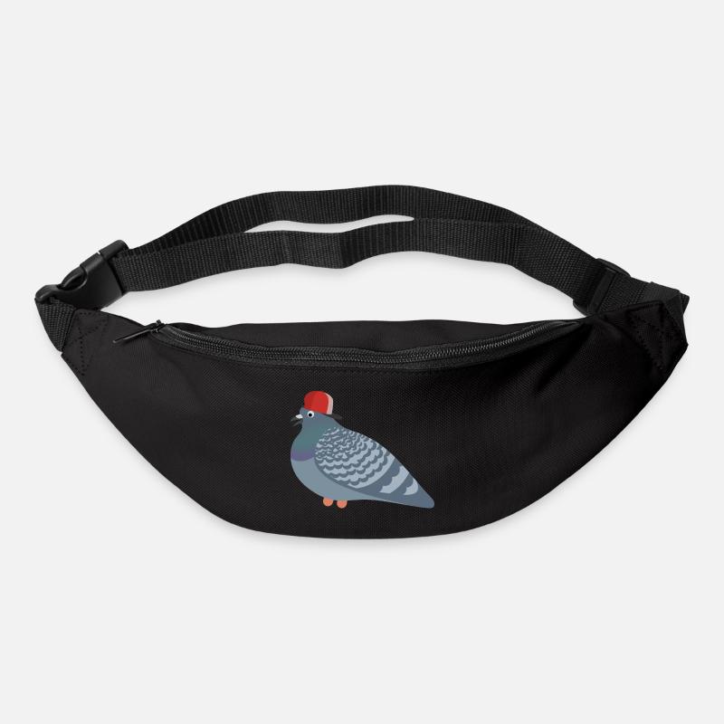 Cool Pigeon Friend - Gürteltasche - Schwarz