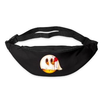 Smiley Glossy Bloody Ghost - Sac banane - noir - Devant