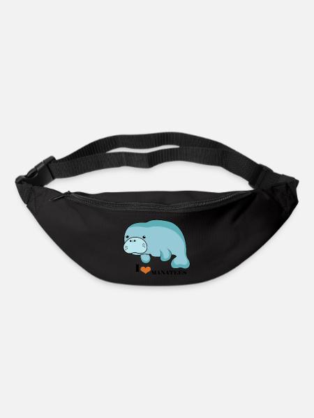 Manatee Love - Gürteltasche - Schwarz
