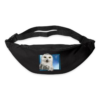 Snowy owl - Bum bag - black - Front