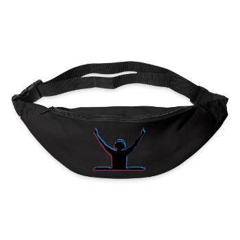 DJ effet 3D - Sac banane - noir - Devant