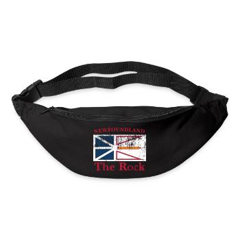 Drapeau de Terre-Neuve - Sac banane - noir - Devant