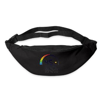 45 years anniversary counter days hours - Bum bag - black - Front