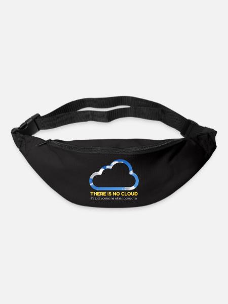 Cloud Computing Geschenk für Software Entwickler - Gürteltasche - Schwarz