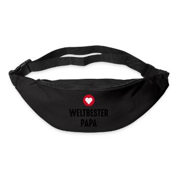 Weltbester Papa - Gürteltasche - Schwarz - Vorne