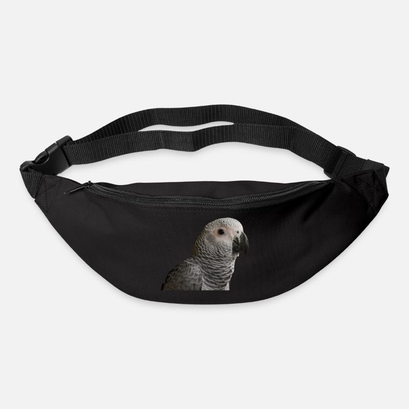Graupapagei - Gürteltasche - Schwarz