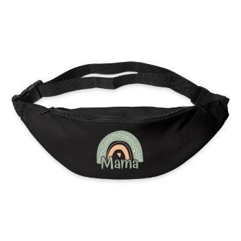 Mama Pastell Regenbogen Liebe - Gürteltasche - Schwarz - Vorne